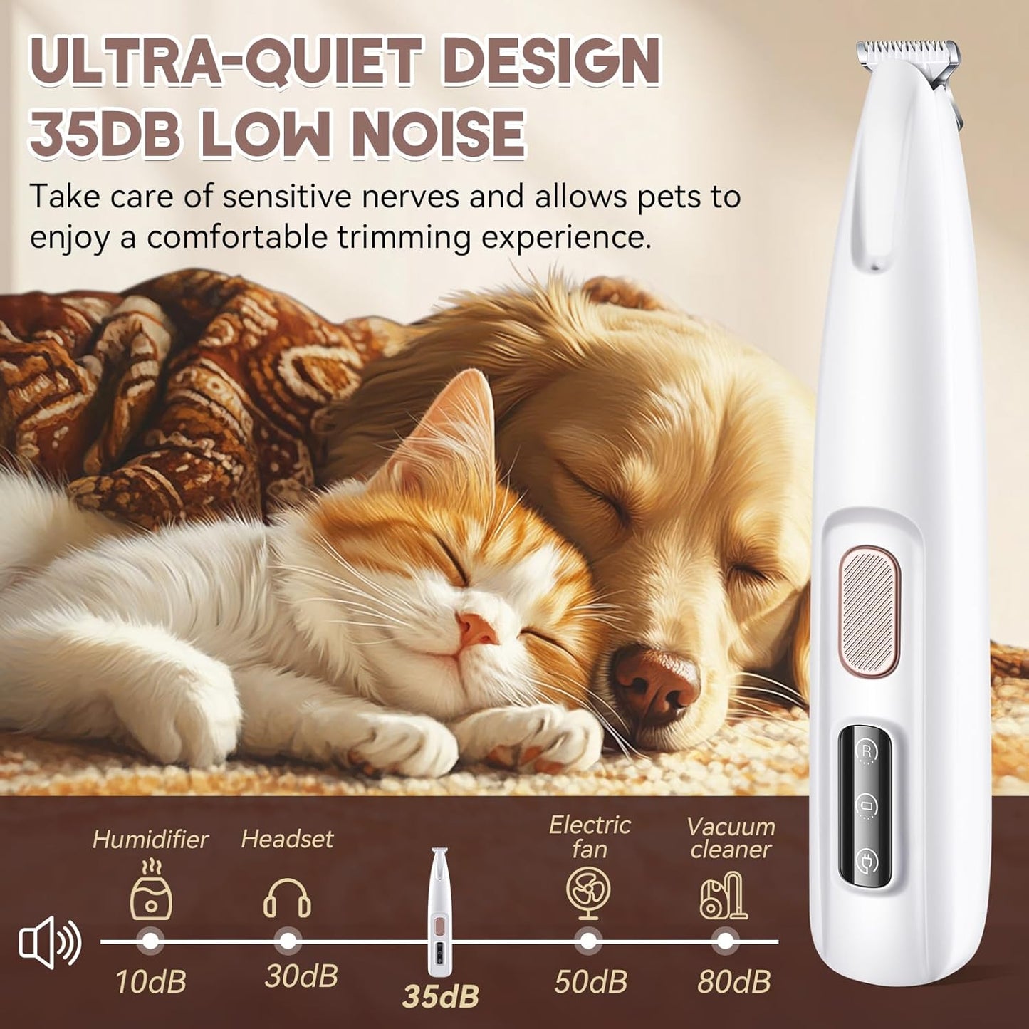 Water proof Pet Micro Precision Trimmer
